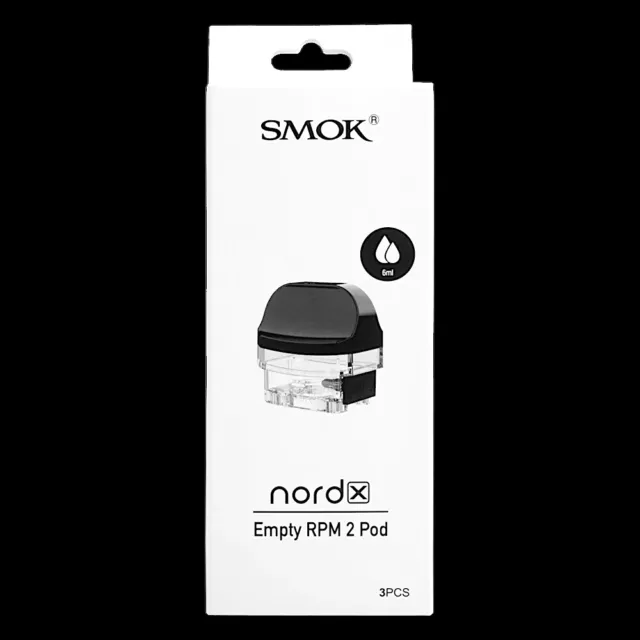 SMOK NORD X EMPTY RPM 2 REPLACEMENT PODS 100% Genuine (3 PACK) 2ML