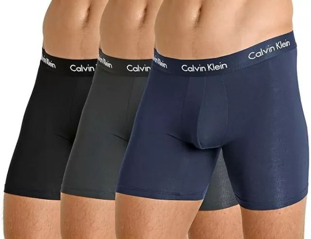 Calvin Klein Men's Underwear Body Modal Boxer Briefs Micro Stretch 3 Pack Medium