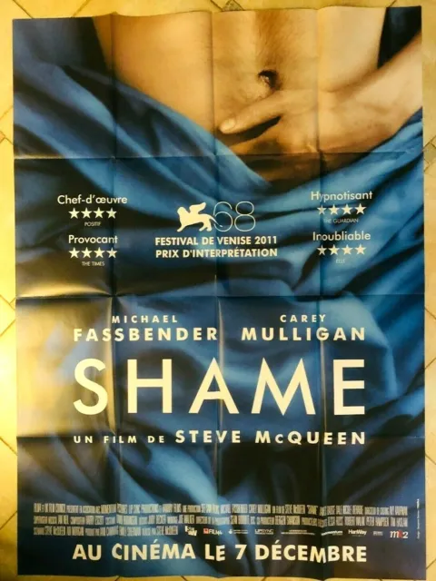 affiche cinéma  film SHAME  de Steve Mc Queen 120 X 160
