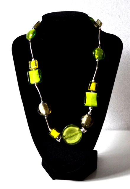Collier en verre de Murano Glass, collier fait à la main à