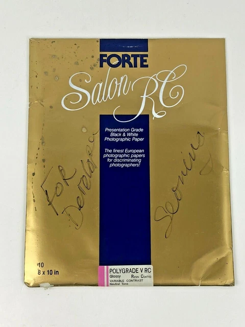 Vintage Forte Salon RC Polygrade V RC Glossy Medium Weight 8x10 Partial Used