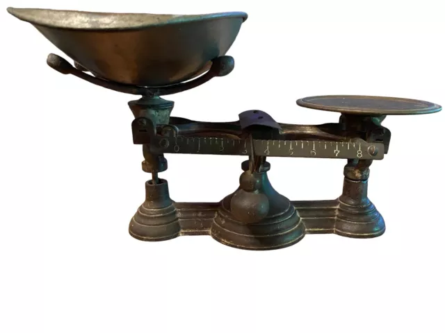 Antique Cast Iron Henry Troemner Apothecary Balance Scale No.4