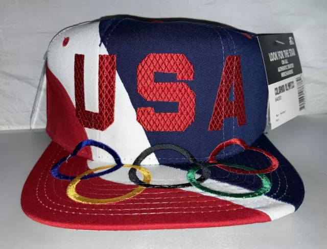 LOT OF 12 USA Olympics Snapback hat cap 90s nwt Deadstock Starter ...