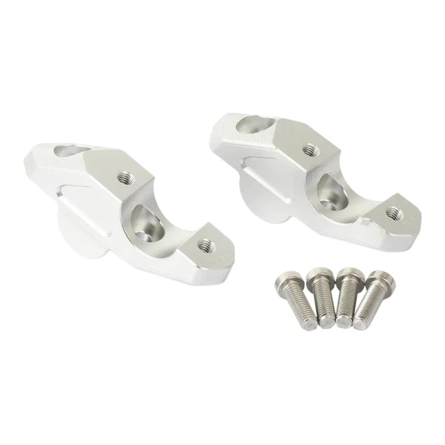 Kit 2 Colonnes Montantes Guidon 22mm - Pour Suzuki Et Custom | Hauteur 70mm