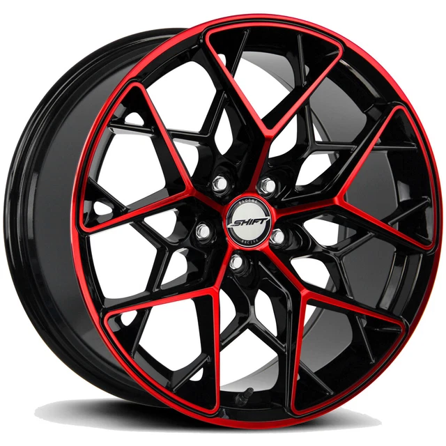 Shift H35 Piston 20x8.5 5x112 +32mm Black/Red Wheel Rim 20" Inch