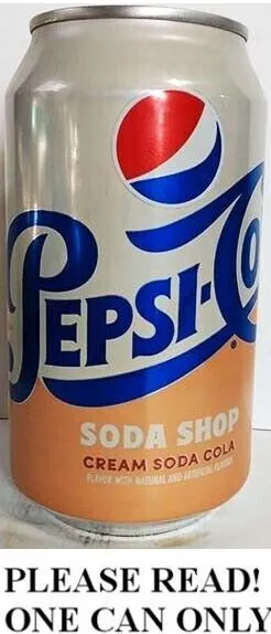 Pepsi Soda Laden Creme Soda Cola Limitierte Auflage Neu Volle 355ml USA 2021