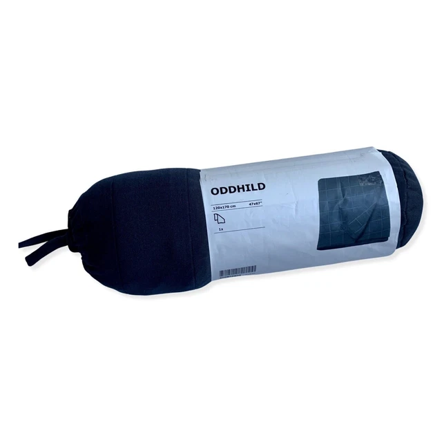 Ikea Oddhild Throw Blanket NAVY New in Package 47 x 67"