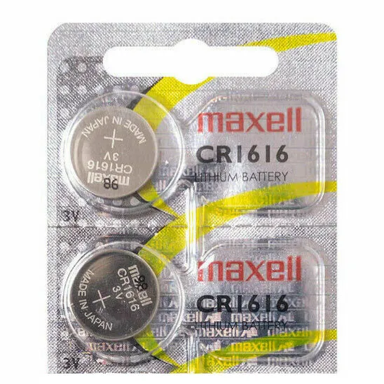 2 X Maxell CR1616 Cr 1616 3V Battery Button Battery Pad Coin
