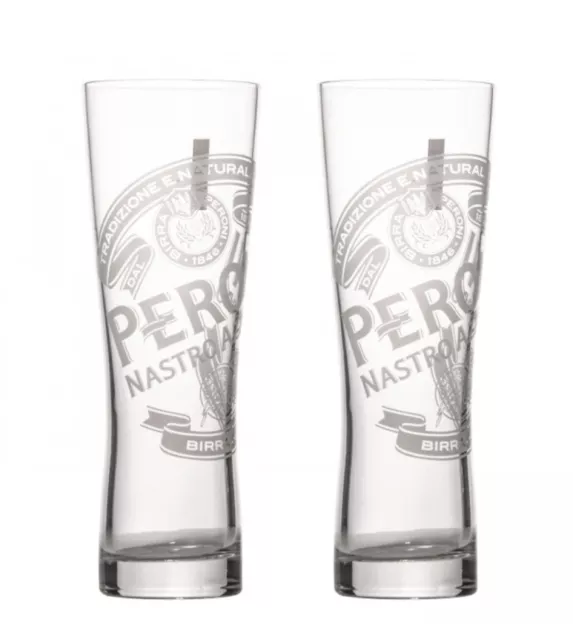 2 x Peroni Pint Glasses Brand New 20oz