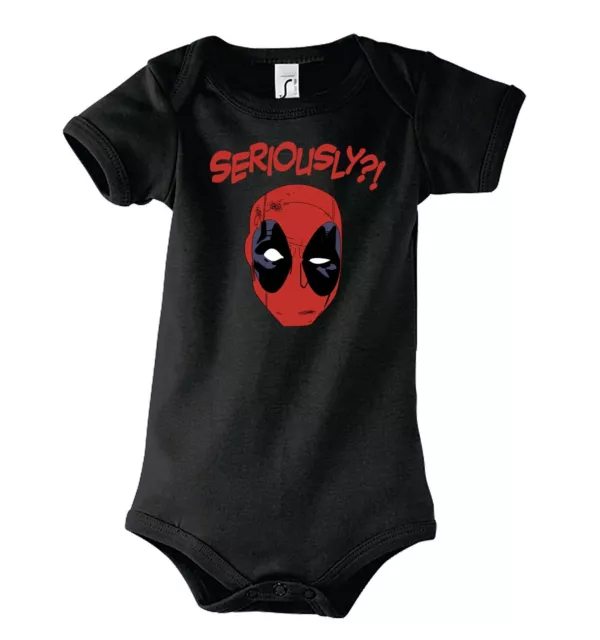 Youth Designz Baby Strampler Deadpool Print Body Lustig Spruch Hulk Ironman Fun