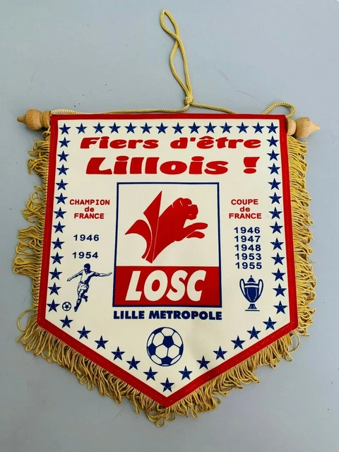 Stade Lavallois Laval grand fanion vintage football foot pennant wimpel banderin