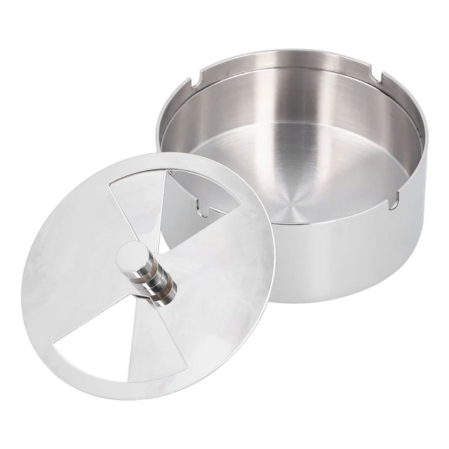 02 015 Cigar Ashtrays Thick Stainless Steel Safe To Use Outdoor Tray For