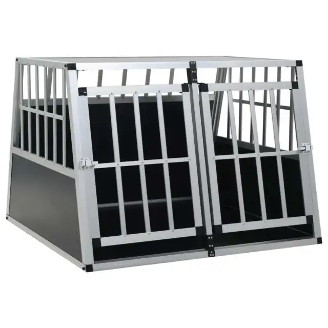 vidaXL Dog Cage with Double Door 94x88x69 cm UK HOT