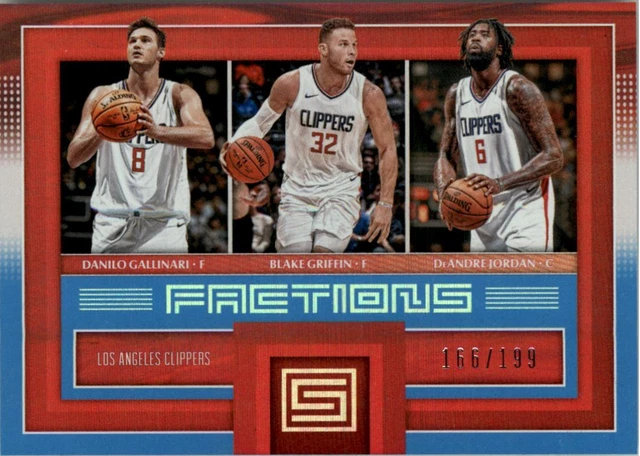 2017-18 Panini Status Factions Blue #2 Griffin/Gallinari/DeAndre Jordan /199