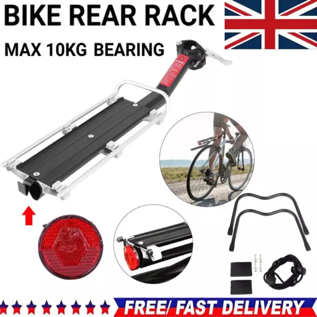 10KG Bicycle MTB Bike Rear Luggage Carrier Rack Seat Post Pannier Mount UK
