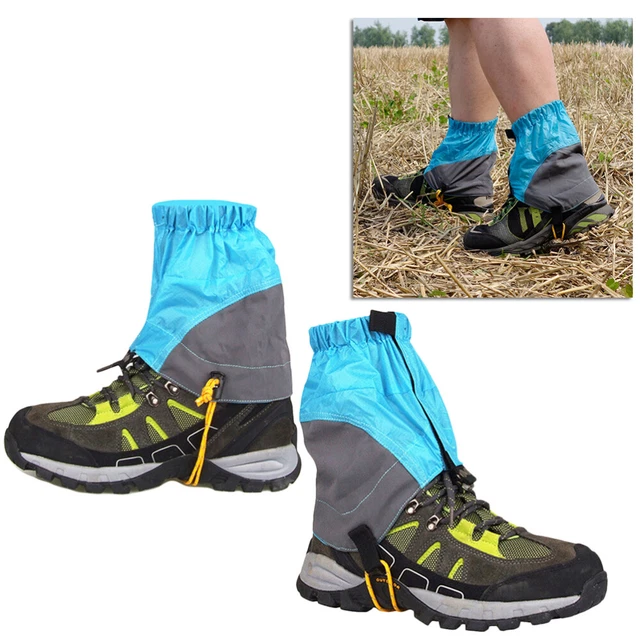 Camminare con ghette basse gambe borse da trekking viaggiare a piedi