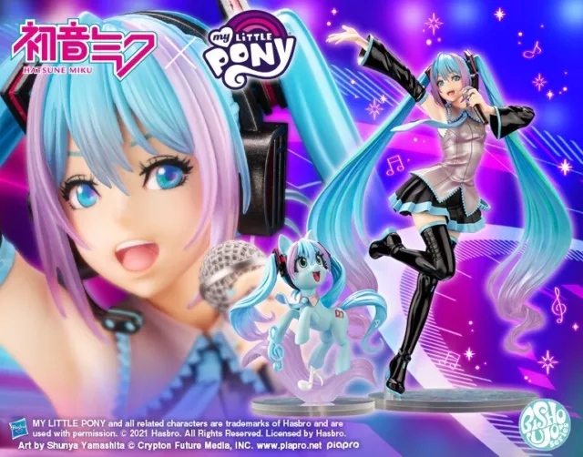 KOTOBUKIYA Hatsune Miku feat. MY LITTLE PONY BISHOUJO 1/7 Scale Figure Anime