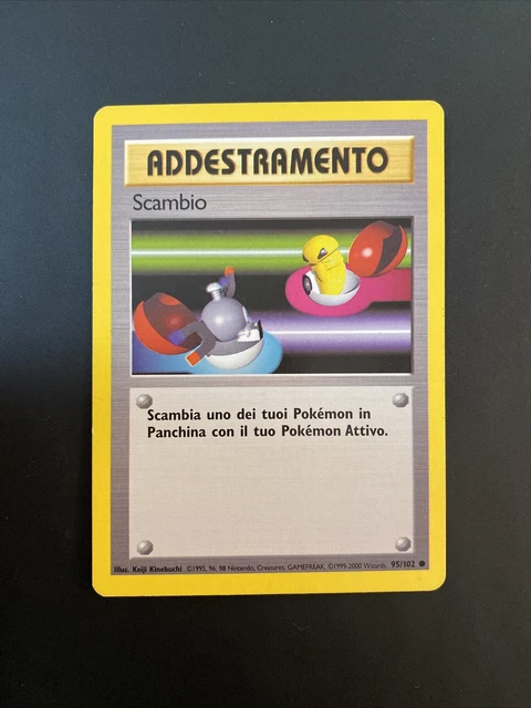 POKEMON CARD VINTAGE Old ITA Comune Set Base 95/102 Addestramento Scambio  Ex EUR 1,59 - PicClick IT