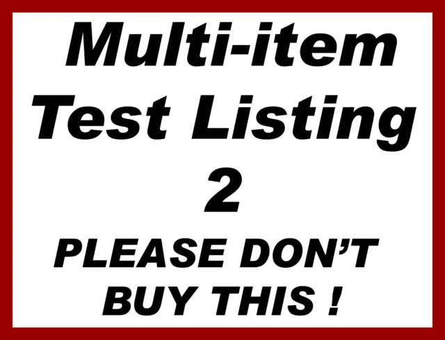 Test Auction 2 (Please don't buy, thanks!)