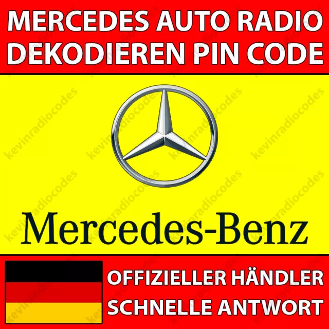 ✅Mercedes Radio Dekodieren Pin Code Für Alle Modelle Audio Avus Sound Truckline✅