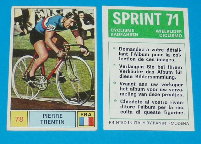 N°50 MARC SOHET PANINI SPRINT 71 CYCLISME 1971 RADFAHREN WIELRIJDER