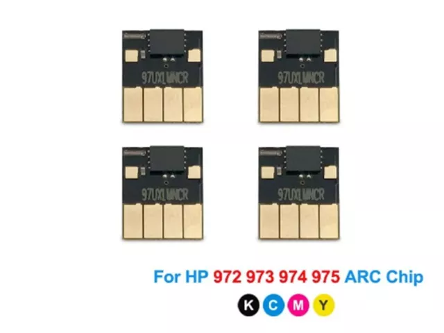 4PC ARC Chip For HP 972XL 973XL 974XL 975XL for HP PageWide Pro 377 477 452 552