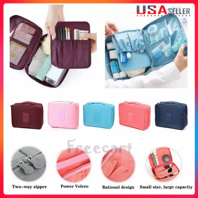 Multifunction Travel Cosmetic Bag Makeup Case Pouch Toiletry Wash Organizer Bag