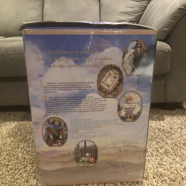 RARE KIRKLAND CHRISTMAS Nativity Set Large Creche de Noel 224739