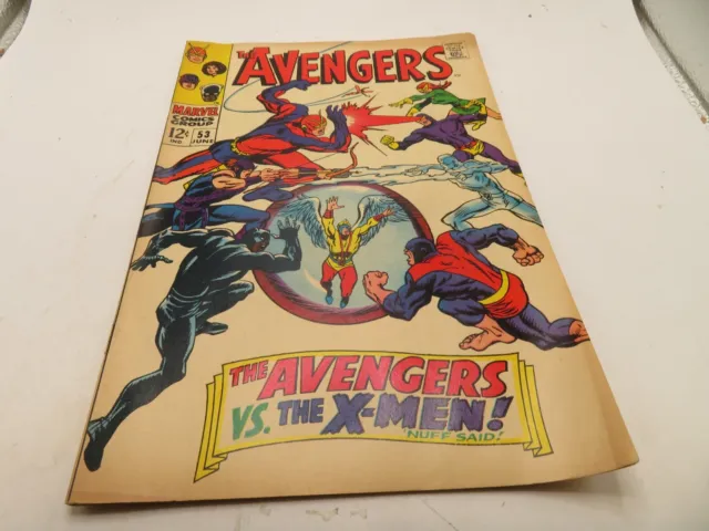 THE AVENGERS COMIC BOOK, Vol. 1 Number 53 (Marvel June 1968). LOW GRADE