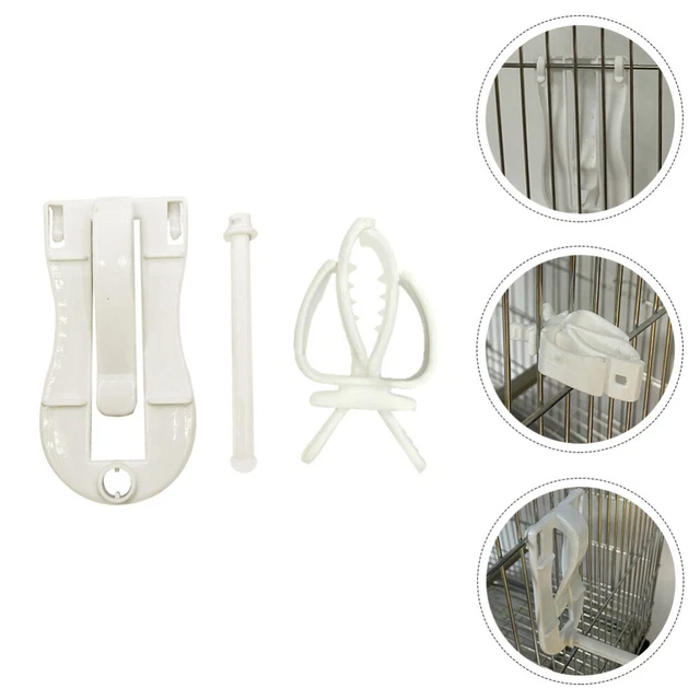 2 Pcs Small Animal Clips Bird Cage Feeder Parrot Hanging Vegetable Rack
