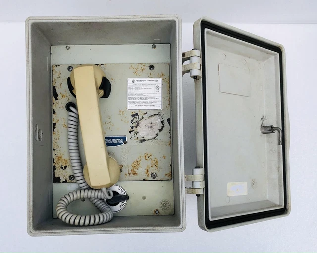 GAI-TRONICS 701-302 Cornetta/Altoparlante Ampplificatore 120 VAC Con Box #10