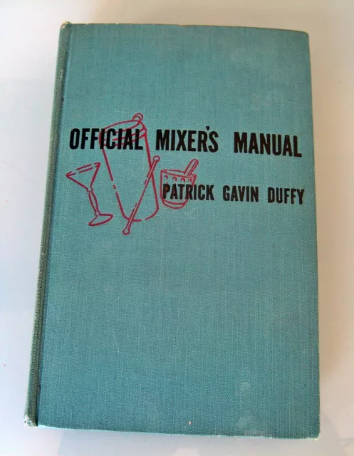 '40 The Official Mixer's Manual from Patrick G. Duffy Cocktail Buch Blue Ribbon