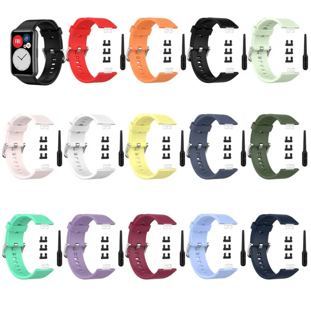 Für Huawei Watch Fit Smart Watch Ersatzband Armband Sport Fitness Atmungsaktiv 12