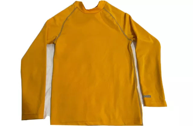 Kids compression long sleeve skins yellow