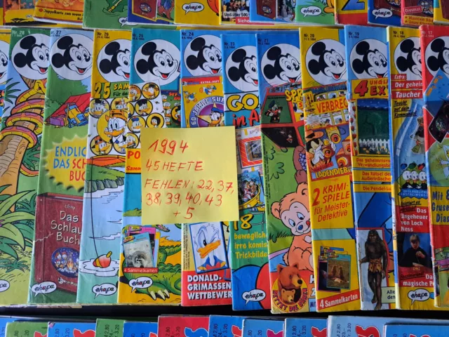 Micky Maus Hefte Jahrgang 1994 , 45 Hefte, Comics Konvolut