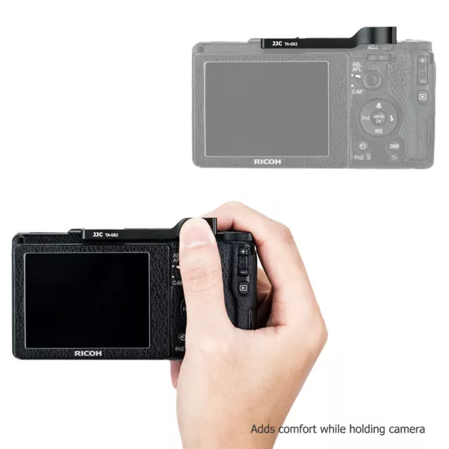 JJC Metal Thumbs Up Grip Hand Holder Hot Shoe Cover for Ricoh GR II GRII GR2 5