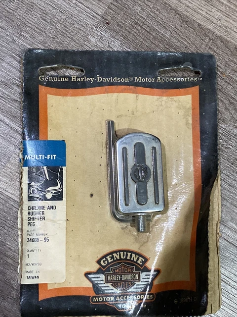 Genuine Harley Davidson Bar And Shield Chrome Rubber Shift Shifter Peg 34608-95