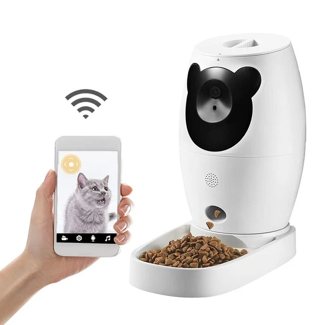 Pet Camera Treat DispenserCat Camera with Phone App to Take Photos and Videos...