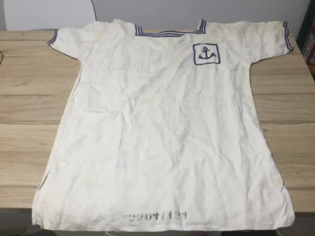 Belle Chemise Marine Nationale Ww2 Datée 1934 Ou 1954 Toulon