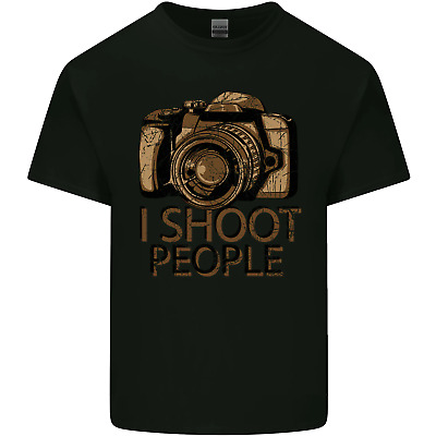 Photography I Shoot People Photographer Mens Cotton T-Shirt Tee Top