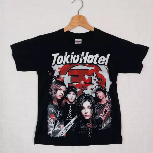 TOKIO HOTEL 9-10 Yo Kids Bambino XL TEE T-SHIRT BIG PRINT 00'S LEGENDS BOY BAND