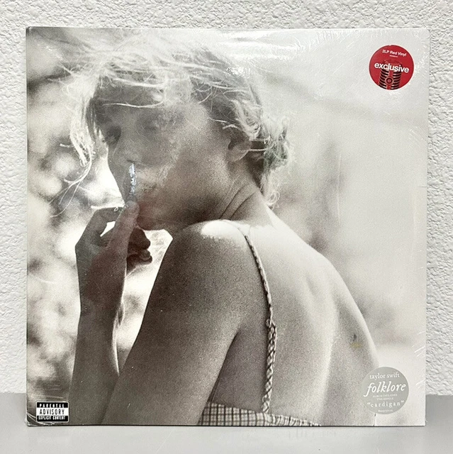 TAYLOR SWIFT FOLKLORE Target Exclusive Limited Red Vinyl 2 LP 30.00