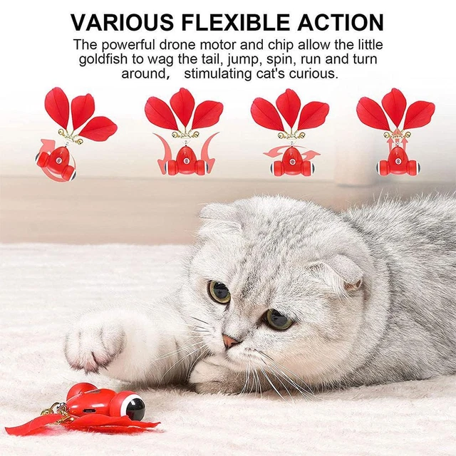 Cat Toy Fully Automatic Intelligent Teasing Cat Small Smart Pet Goldfish A9H4