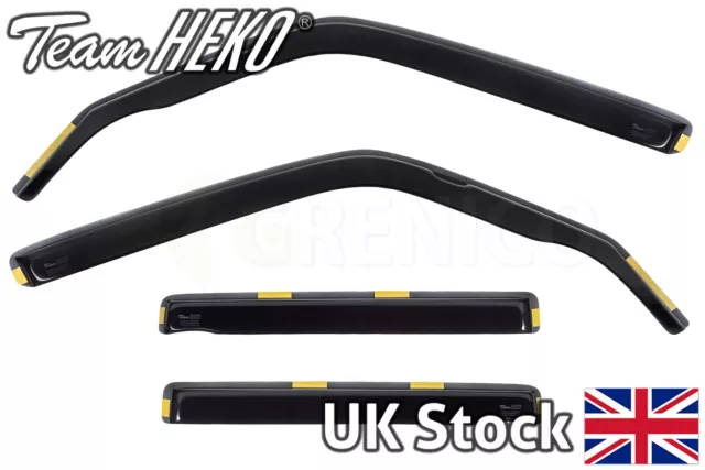 TOYOTA LAND CRUISER J90 PRADO 5door SUV 96-02 wind deflectors 4pc HEKO TINTED