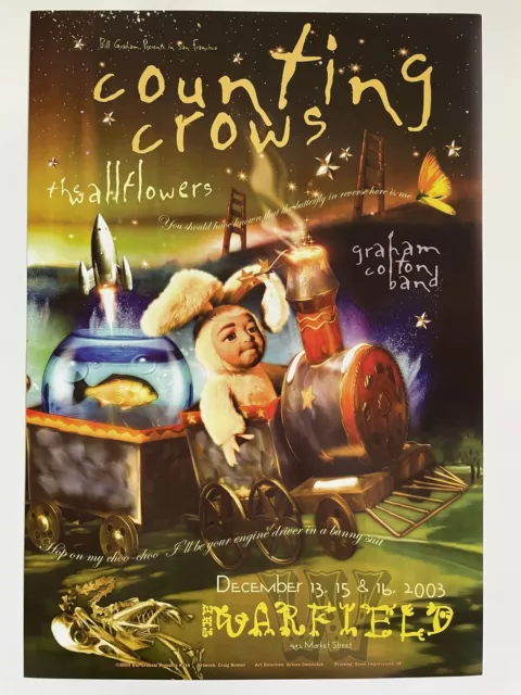Counting Crows Concert Poster 2003 BGP-314 Warfield