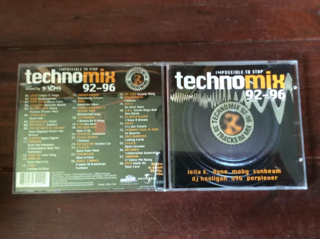 Technomix 92-96  [CD Album] Leila K DUNE Moby Subneam DJ Hooligan U96