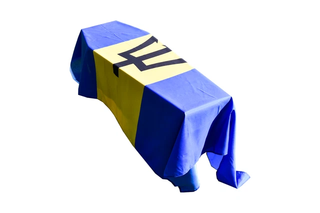 Drappo da bara bandiera delle Barbados - spedizione rapida
