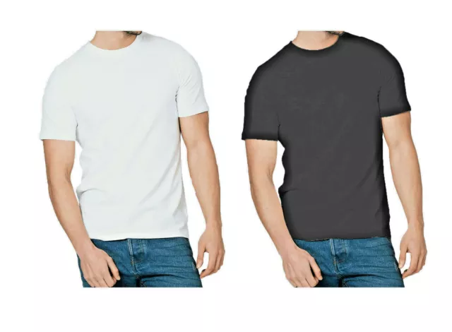 New Mens 3 Pack Cotton Plain Heavy T Shirts Top Wholesale S M L XL 2XL Tshirt