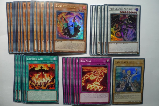 RED DRAGON ARCHFIEND Deck * Ready To Play * Yu-gi-oh 9.90 - PicClick UK