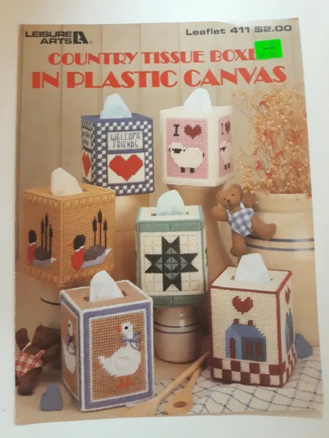 Cajas de tela de campo de lona de plástico | Leisure Arts 411 (#A4)